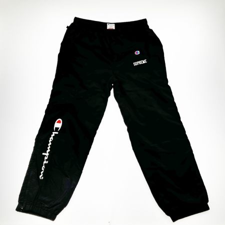  Supreme×Champion 18SS トラックパンツ Mサイズ ブラック
