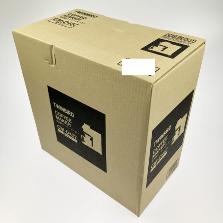  TWINBIRD ツインバード 全自動コーヒーメーカー ミル付き ドリップ 3杯用 2018年製 CM-D457 開封未使用品