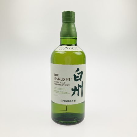 【北海道内限定発送】 HAKUSHU 白州/サントリー シングルモルト ウィスキー 43％ 700ml 未開栓