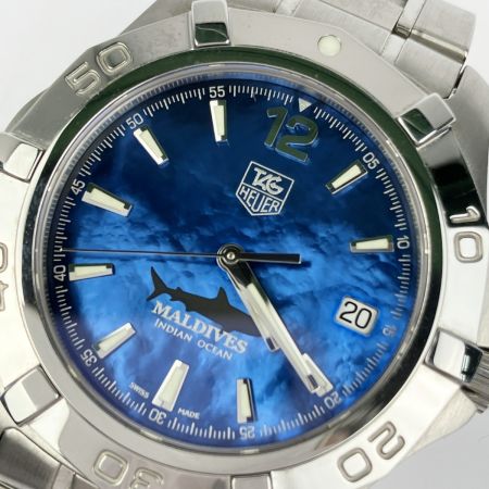  TAG HEUER タグホイヤー アクアレーサー モルディブ ブルーシェル 世界限定1000本 WAF211M