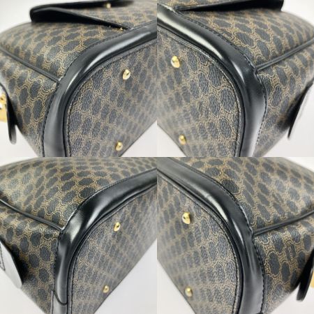  CELINE セリーヌ ハンドバッグ マカダム MC99/1 ブラウン×ブラック