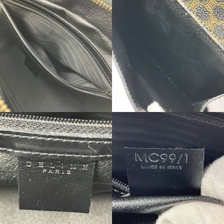  CELINE セリーヌ ハンドバッグ マカダム MC99/1 ブラウン×ブラック