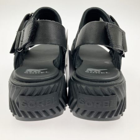  SOREL ソレル 厚底サンダル ONA AVE MULTISTRAP MID SANDAL NL5235-010 24cm ブラック 未使用品