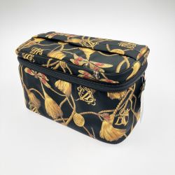 ▽▽ Christian Dior クリスチャンディオール トンボ×タッセル柄 コスメポーチ バニティバッグ Aランク