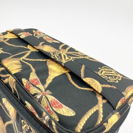  Christian Dior クリスチャンディオール トンボ×タッセル柄 コスメポーチ バニティバッグ