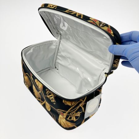  Christian Dior クリスチャンディオール トンボ×タッセル柄 コスメポーチ バニティバッグ