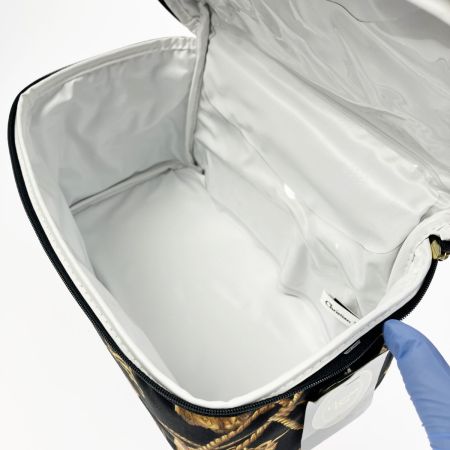  Christian Dior クリスチャンディオール トンボ×タッセル柄 コスメポーチ バニティバッグ