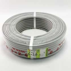 ▽▽ YAZAKI VVFケーブル（PbF）3芯 3×2.0mm 100m Sランク