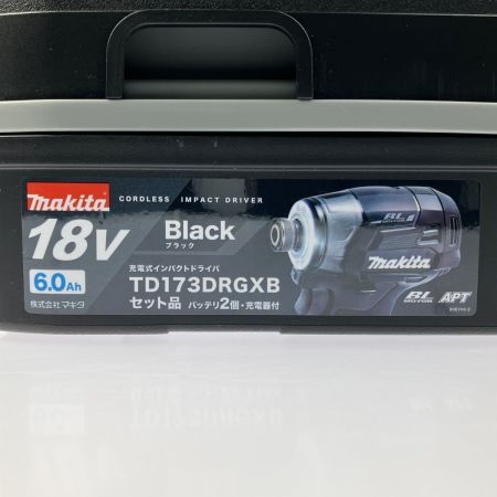  MAKITA マキタ 充電式インパクトドライバ 18V 6.0Ah TD173DRGXB ブラック