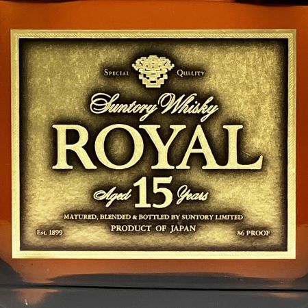 【北海道内限定発送】 SUNTORY サントリー ウイスキー ローヤル15年 ゴールドラベル 750ml 未開栓