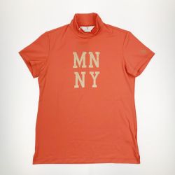 ▽▽ Munsingwear マンシングウェア レディース ゴルフウェア モックネック ロゴTシャツ Msize MGWQJA07 開封未使用品 Sランク