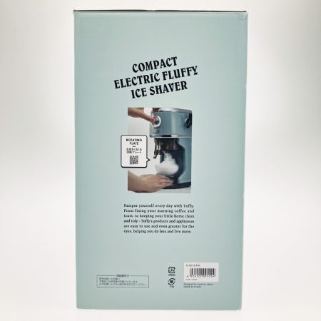 LADONNA TOFFY トフィー コンパクト電動ふわふわかき氷器 K-IS13-PA ペールアクア K-IS13-PA 開封未使用品