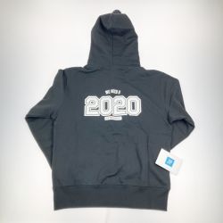 ▽▽  JYP NiziU フーディ パーカー メッセージカード付 Mサイズ ブラック Aランク