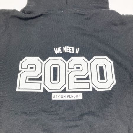   JYP NiziU フーディ パーカー メッセージカード付 Mサイズ ブラック