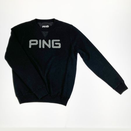  PING ピン レディース ゴルフウェア 軽量リバーシブルニット セーター Mサイズ ブラック