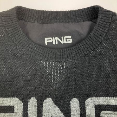  PING ピン レディース ゴルフウェア 軽量リバーシブルニット セーター Mサイズ ブラック