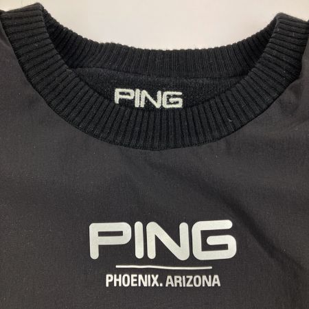  PING ピン レディース ゴルフウェア 軽量リバーシブルニット セーター Mサイズ ブラック