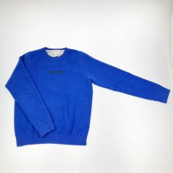 ▽▽ Jack Bunny!! ジャックバニー レディース ゴルフウェア バックロゴ サイドファスナーニット size1 ブルー Bランク