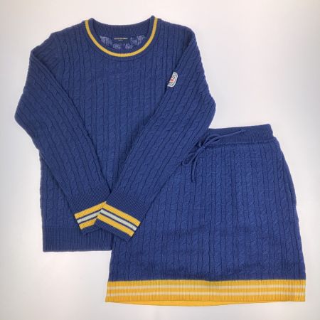  kiss on the green キスオンザグリーン レディース ゴルフウェア ケーブル編 セットアップ サイズ2 ネイビー