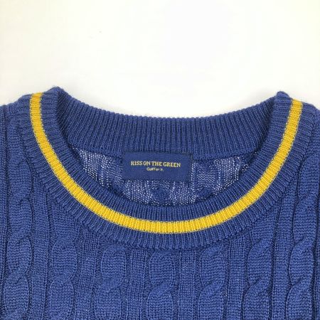  kiss on the green キスオンザグリーン レディース ゴルフウェア ケーブル編 セットアップ サイズ2 ネイビー