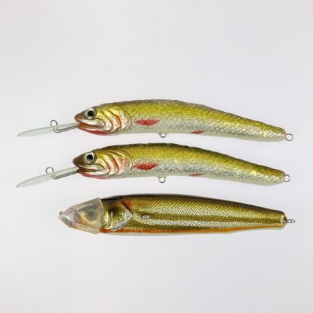  誠ミノー ハンドメイドルアー 3個まとめ 約11.5cm