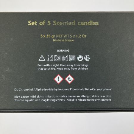  FENDI フェンディ センテッドキャンドル アロマキャンドル 5色セット 
