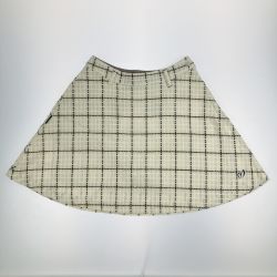 ▽▽ Master Bunny Edition マスターバニーエディション ゴルフウェア ツイードチェックスカート クリーム 開封未使用品 Sランク