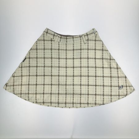  Master Bunny Edition マスターバニーエディション ゴルフウェア ツイードチェックスカート クリーム 開封未使用品