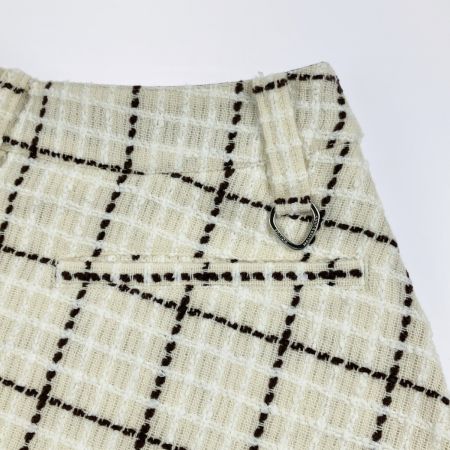  Master Bunny Edition マスターバニーエディション ゴルフウェア ツイードチェックスカート クリーム 開封未使用品