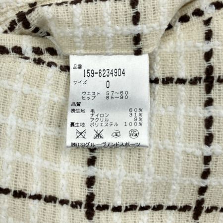  Master Bunny Edition マスターバニーエディション ゴルフウェア ツイードチェックスカート クリーム 開封未使用品