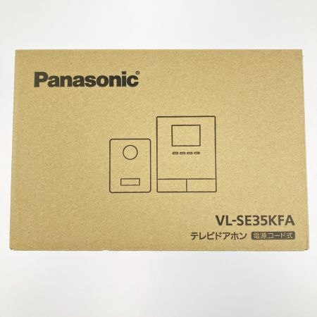  Panasonic パナソニック テレビドアホン 電源コード式 VL-SE35KFA 開封未使用品