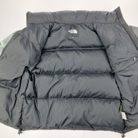  THE NORTH FACE ヌプシ ダウンジャケット ウッドランドカモ SIZE M ファスナー破損 ND91842 カーキ