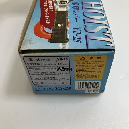  ZOJIRUSHI CORPORATION 象印 ELEPHANT チェーンレバーホイスト 250kg 早送り装置付き YⅡ-25