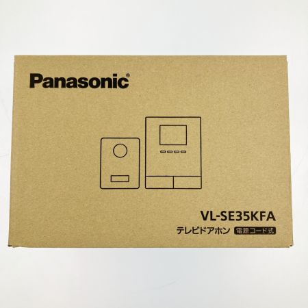  Panasonic パナソニック テレビドアホン 電源コード式 VL-SE35KFA 開封未使用品