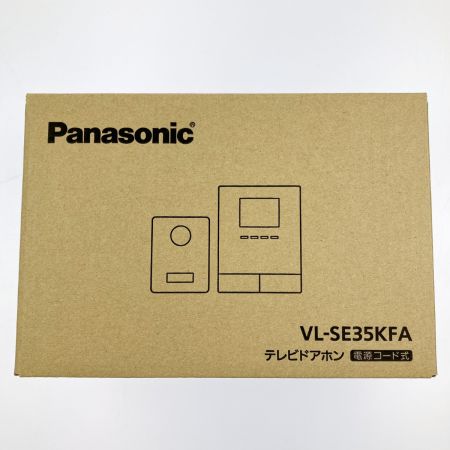  Panasonic パナソニック テレビドアホン 電源コード式 VL-SE35KFA 開封未使用品