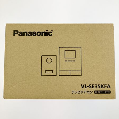  Panasonic パナソニック テレビドアホン 電源コード式 VL-SE35KFA 開封未使用品