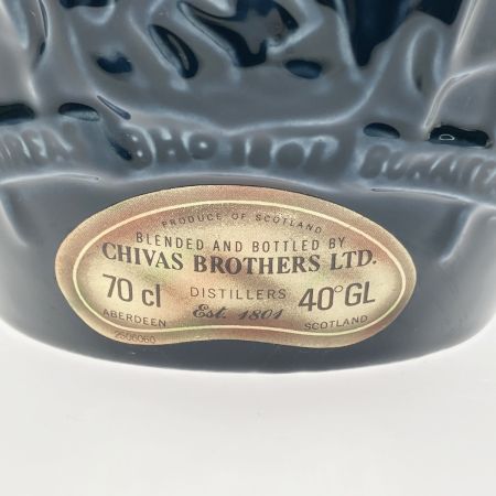  ROYAL SALUTE ロイヤルサルート スコッチウイスキー 21年 ブルー 陶器ボトル 巾着付 700ml 未開栓