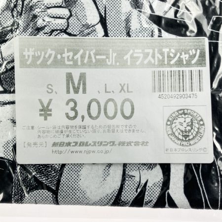   新日本プロレスリング ザック・セイバーJr. イラストTシャツ 黒 Sサイズ 未開封品