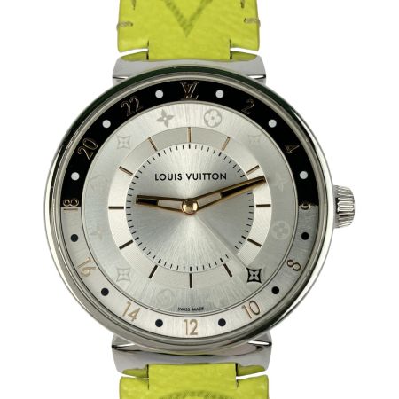  LOUIS VUITTON ルイヴィトン タンブール ムーン デュアルタイム QA105