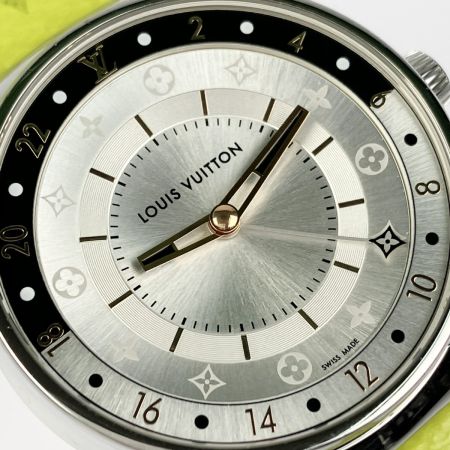  LOUIS VUITTON ルイヴィトン タンブール ムーン デュアルタイム QA105