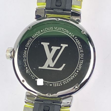  LOUIS VUITTON ルイヴィトン タンブール ムーン デュアルタイム QA105