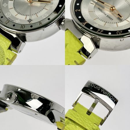  LOUIS VUITTON ルイヴィトン タンブール ムーン デュアルタイム QA105