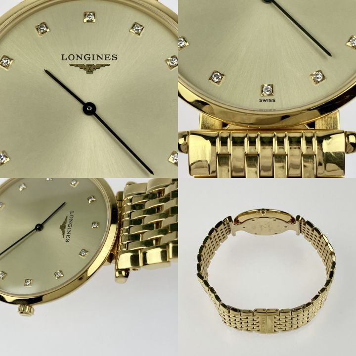 稼働 LONGINES グランドクラシック 腕時計 12Pダイヤ L4 7092 LONGINES ラ グラン クラシック ドゥ ロンジン 12Pダイヤ L4 709 2