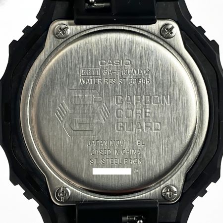  CASIO カシオ G-SHOCK ホワイト文字盤 ラバーバンド 箱付 GA-2100WD-1AJF