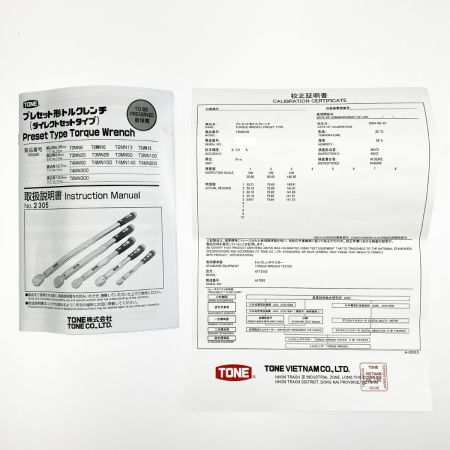  TONE トネ トルクレンチ T4MN140 30-140Nm ケース 校正証明書付 T4MN140