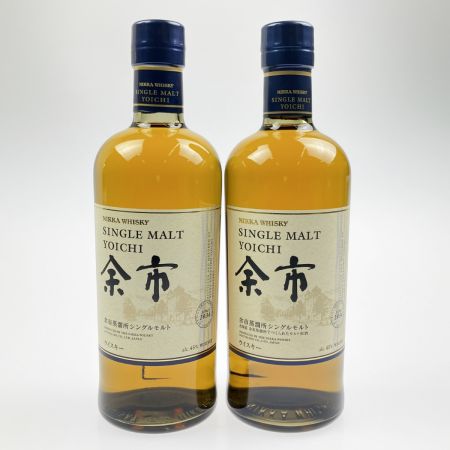 【北海道内限定発送】 NIKKA WHISKY ニッカウイスキー シングルモルト余市 700ml 2本セット 箱入 未開栓