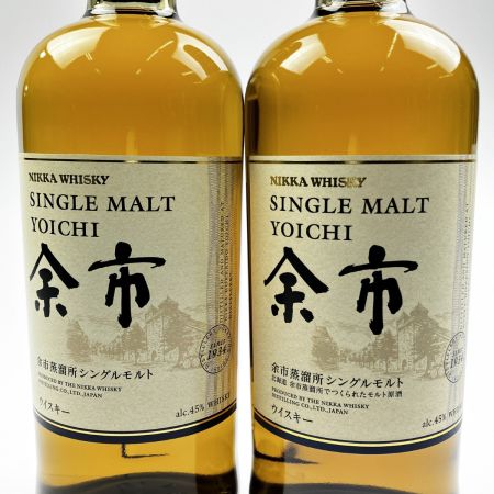 【北海道内限定発送】 NIKKA WHISKY ニッカウイスキー シングルモルト余市 700ml 2本セット 箱入 未開栓