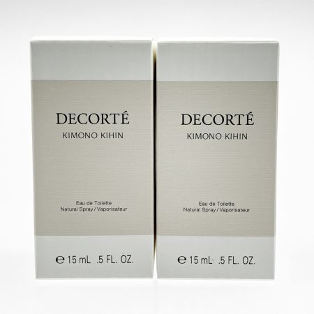  コーセー コスメデコルテ キモノ キヒン オードトワレ 15ml 2本セット 開封未使用品