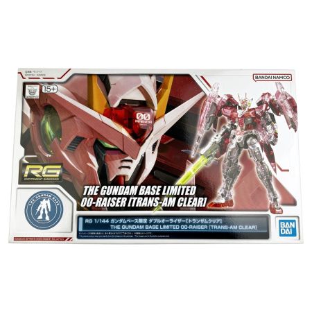  バンダイスピリッツ RG 1/144 ガンダムベース限定 ダブルオーライザー[トランザムクリア] 未組立品