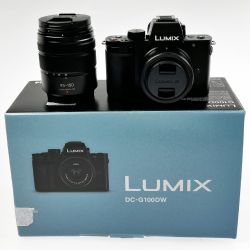 ▽▽ Panasonic パナソニック ミラーレス一眼 LUMIX ダブルズームレンズキット G100DW-K Aランク